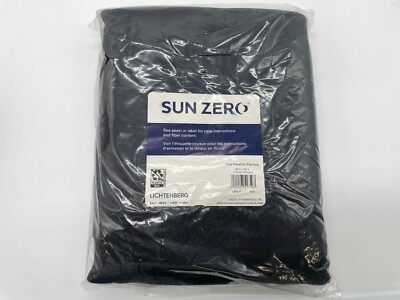 LICHTENBERG SUN ZERO BLACKOUT CURTAINS PACK OF 2 BLACK COLOR 40