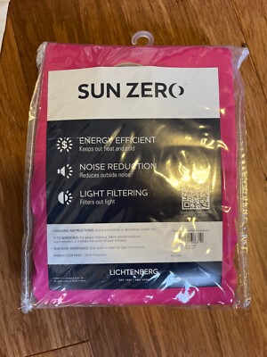 Sun Zero Lichtenberg Two Panels 40 x 63 Grommet Pink-image