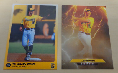 2018/19 Logan Wade Baseball Cards Brisbane Bandits - Fort Myers Miracle-image