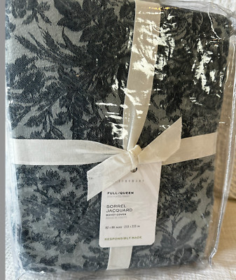 Sorrel Toile Jacquard Duvet Cover. NWT POTTERY BARN Full/Queen-image