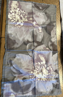 Madison Park Set Of 2 King Size Floral Shams And One Charcoal Bed skirt ONLY-image