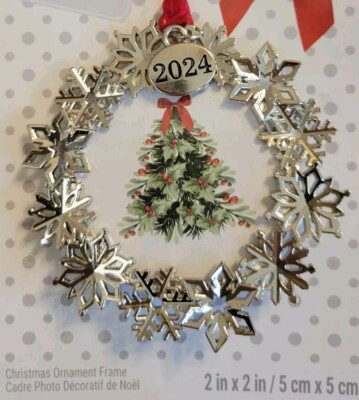 Studio Decor 2024 Round Silver Snowflake Photo 2