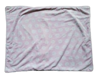 Pottery Barn Pillow Sham Kids Girls Standard Floral Pink Soft Fuzzy 20