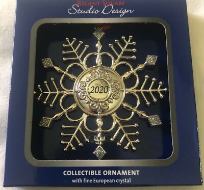Regent Square Studio Design 2020 Snowflake Collectible Ornament European Crystal-image