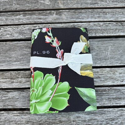 Pottery Barn Black Multi Poppy Botanical Organic Cotton Sham Standard NWOT-image