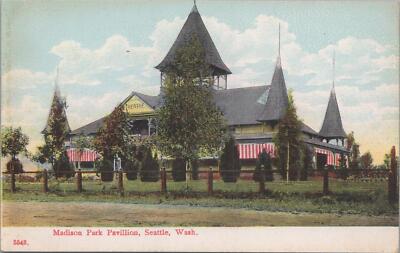Postcard Madison Park Pavilion Seattle Washington -image