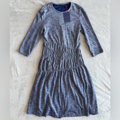 MADISON & Park 3/4 sleeves blue A-line Dress size XS-image
