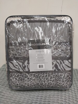 Madison Park Coverlet Set Full/Queen Size Cheetah Print-image