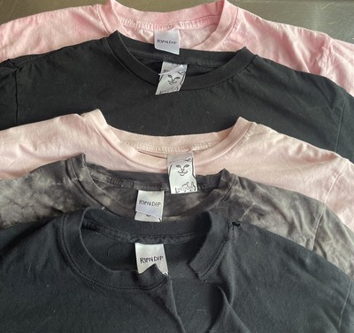 Tshirts Rip Dip LOT Of 5 Assorted Styles Colors Designs S, M & L Sizes-image