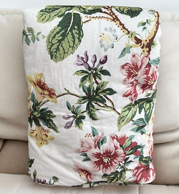 Pottery Barn ELOISE GARDEN Reversible 1 EURO SHAM Percale Sham NWOT-image