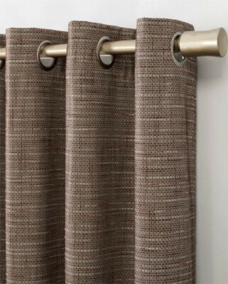 SUN ZERO KLINE BURLAP WEAVE GROMMET CURTAIN PANEL THERMAL PRIVACY CURTAIN-image