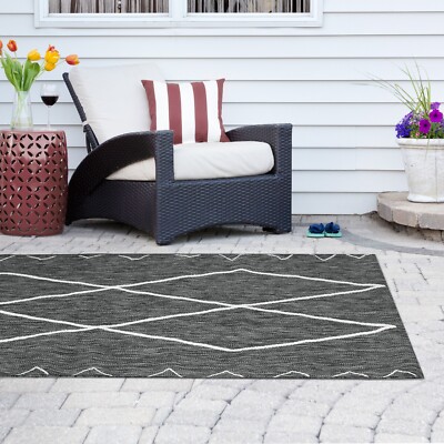 Madison Park Darya Moroccan Durable Indoor/Outdoor Rug Stain and Fade Resistant-image