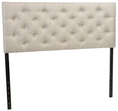 Baxton Studio Viviana Headboard, Queen, Light Beige-image