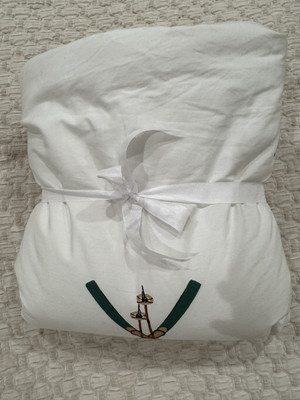 Pottery Barn Alpine Skis Sherpa Backed Sham Standard  Green Skis 🎿-image