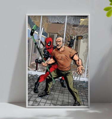 Deadpool & Wolverine Movie Poster-Limited Edition Collectibl-Home Decor-image