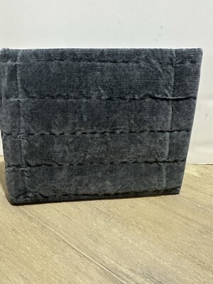 Pottery Barn Hudson Heathered Velvet  1 Sham King charcoal-image