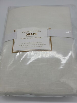 Pottery Barn Linen Drape 44 x 84 White-image