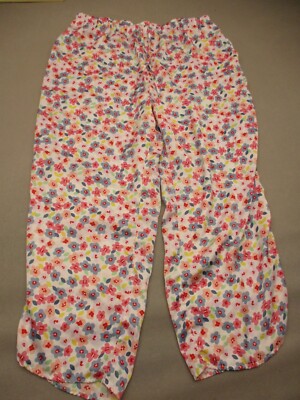 dip Size XL Womens Multicolor Floral Stretch Waist Drawstring Pajama Pants 009-image