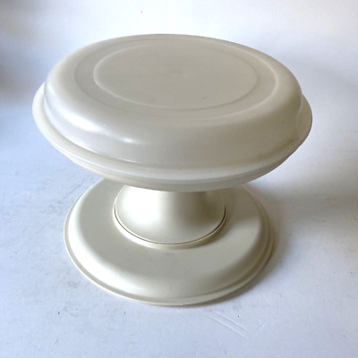Tupperware 3pc Serve It All Pedestal Set 1531 1532 1533 Cake Stand Chip Dip-image
