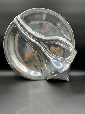 Mariposa Vtg Conch Shell Chip N Dip Handcrafted Aluminum Large 15.5