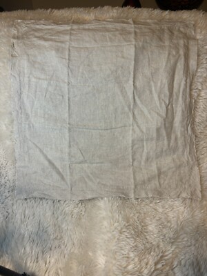 Pottery Barn Belgian Flax Linen Double Flange Sham- Euro Sham-flax Color -26x26-image