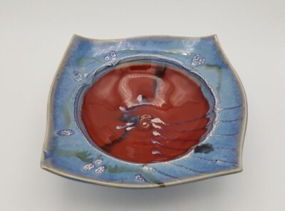 Hand-Crafted Studio Art Pottery Bowl / Plate by Chris Kienle 9