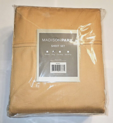 MADISON PARK- Sheet Set-King-Gold-image