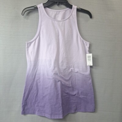 Torrid Purple Lavender Dip Dye Sleeveless Tank Top Ombre Goddess Fox Size L NWT -image