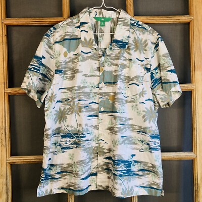 DIP Men's Sailboat Hawaiian Graphics SS Shirt, Size XL-image