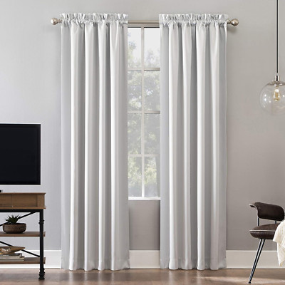 Sun Zero Oslo Theater Grade Extreme Total Blackout Rod Pocket Curtain Panel, 52