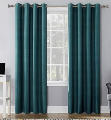 Sun Zero Duran 100% Blackout Grommet Top Single Curtain Panel 50in x 84in-image