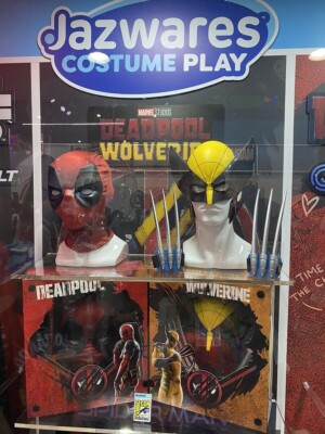 Deadpool Wolverine Jazwares SDCC 2024 Comic Con Mask Cosplay Exclusive In Hand-image