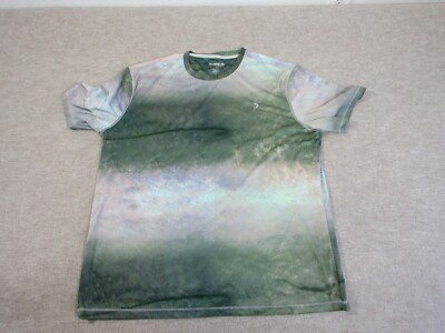 Reel Legends Shirt Large Green Adult Mens Dip Dye Fishing Core Beach-image