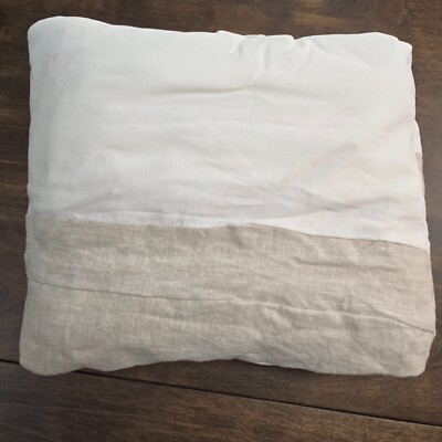 POTTERY BARN BASIC BELGIAN FLAX LINEN BEDSKIRT, 14