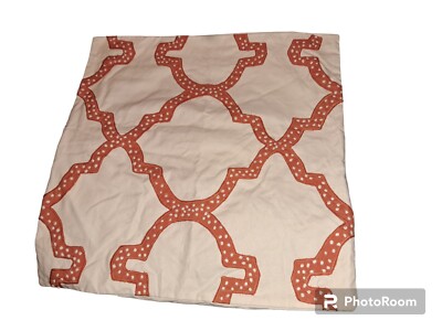 Dearsley Pottery Barn Decorative Pillow 24x24 Orange A9-image