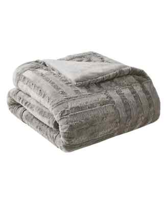 Madison Park Arctic Checkerboard PlushFaux-FurThrow, 50