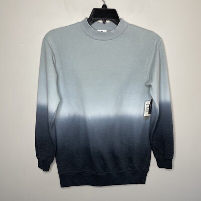 BP Sweatshirt Women XS Gray Dip-Dyed Pullover NEW Crewneck Oversized-image