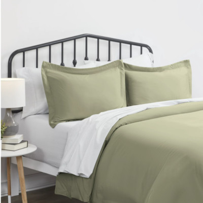 IENJOY HOME DUVET COVER SET - QUEEN - SAGE-image