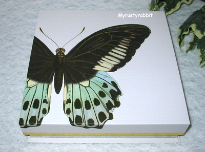 Punch Studio Butterfly Storage Keepsake Box Flip Top 21681 Small 8