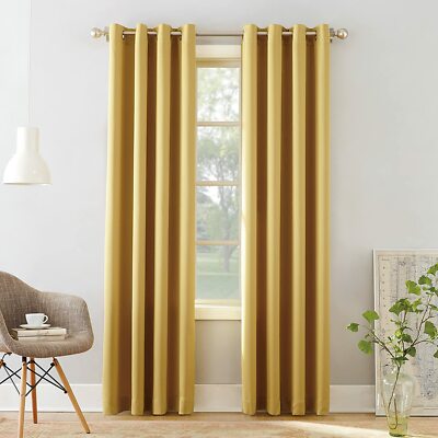 Sun Zero Barrow Energy Efficient Grommet Curtain Panel, 54