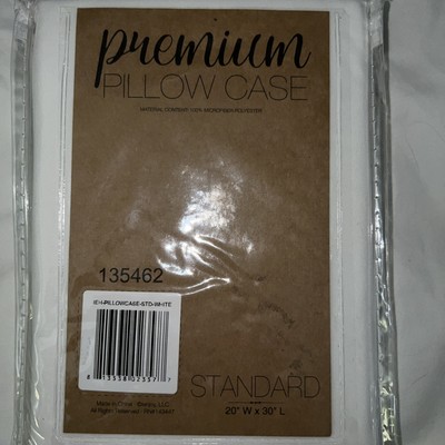 ienjoy Home Style Simplified Set of 2 Pillowcase Pair, Standard, White-image