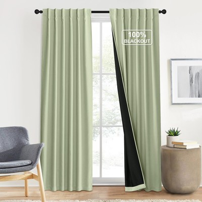 100% Blackout Velvet Curtains 84