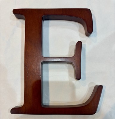 Pottery Barn Kids 8 Inch Expresso Letter E-image