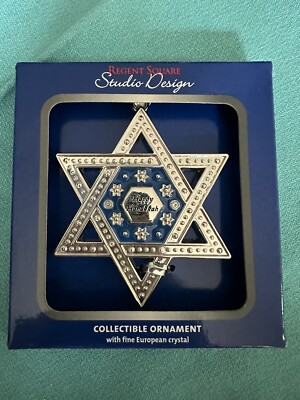 Regent Square Studio Design With European Crystals STAR OF DAVID  Ornament-image