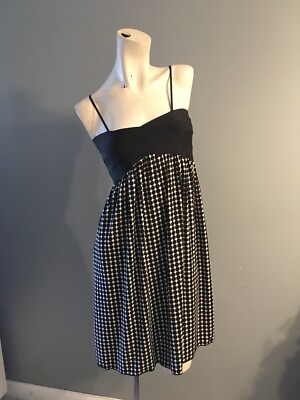 Max Studio 9901W56 Women’s Black And White Spaghetti Dress Size S-image