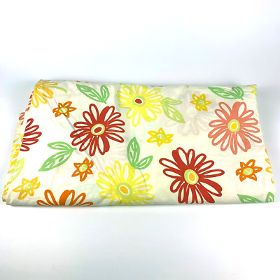 VTG 90s Pottery Barn Queen Duvet Cover 90 x 96 100% Cotton Daisy Print *READ/SEE-image