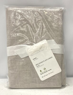 NEW Pottery Barn Belgian Flax Linen Sham~KING~Flax-image