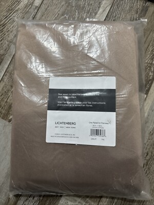 Lichtenberg New York GRA-PT Curtain Panel Taupe 54” X 108” NEW-image