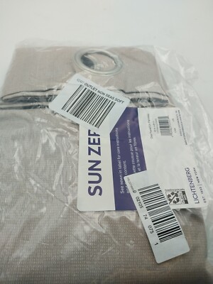 Sun Zero Panel Curtain Grommet 50in x 84in Beige-image