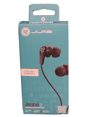 Jlabs Jbuds 2 Signature Earbuds Custom Fit Comfort  BLACK-image